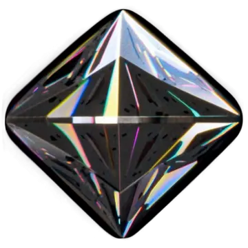 a black diamond on white background