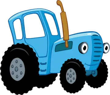 an image of a blue tractor