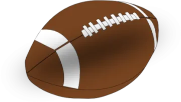a football ball on a white background