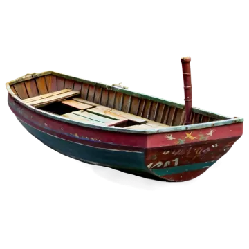 the boat is red and green