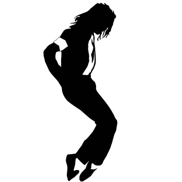 a black and white silhouette of a woman dancing