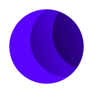 an image of a purple sphere on a white background