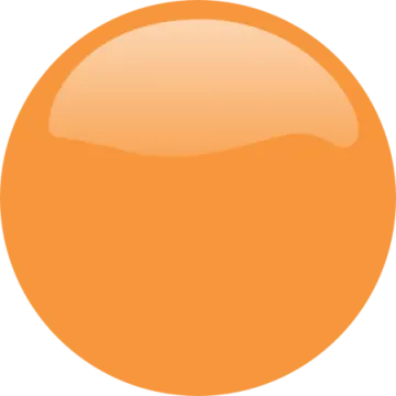 an orange ball with a white background