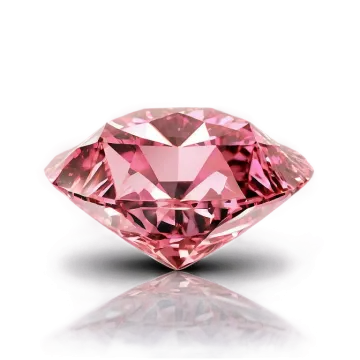 a pink diamond on white background