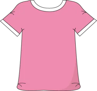 a pink t - shirt on a white background