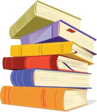 a stack of books