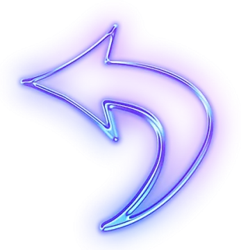 a blue arrow on a white background