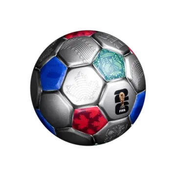 a soccer ball with the number 3 on it