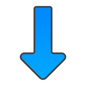 a blue arrow icon