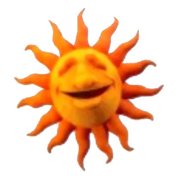 the sun is smiling