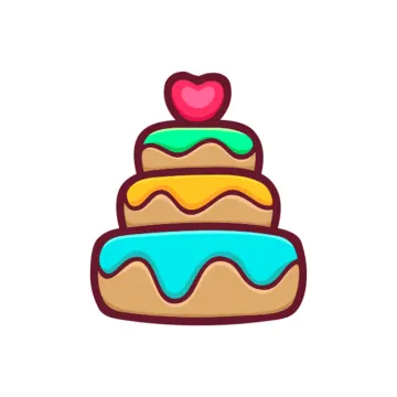 a cake with a heart on top