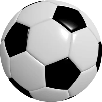 a soccer ball on a white background