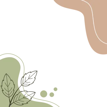 a white background with green and brown leaves