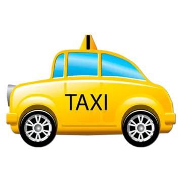 a yellow taxi car with the word taxi on it
