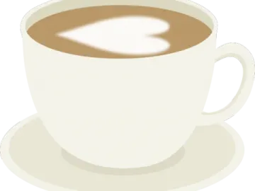 a cup of coffee on a saucer