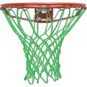 an image of a basketball net with ropes