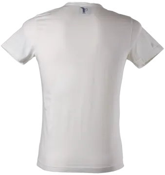a white t - shirt with a logo on the front