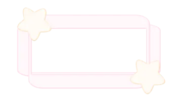 a white frame with stars on it