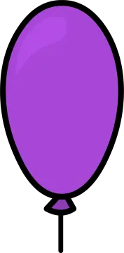 a purple balloon clipart