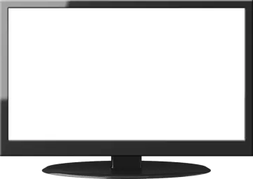 a computer monitor with a blank screen