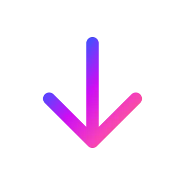 a red arrow icon on a white background