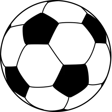 a soccer ball on a white background