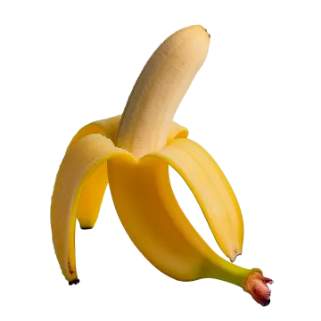 the banana is yellow