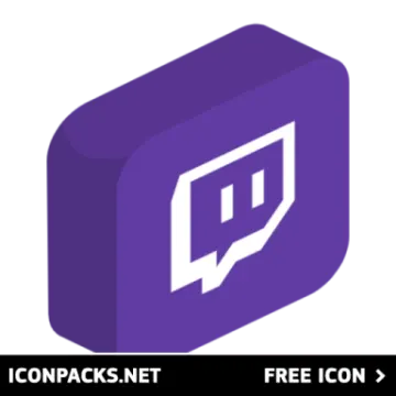 a purple block with the word icon on it