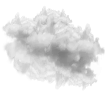 a cloud on a white background