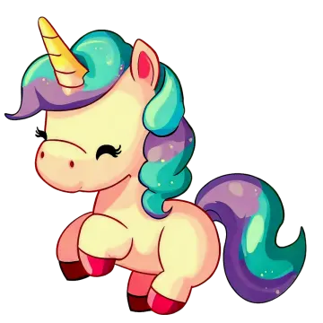 a cute little pony with a rainbow mane