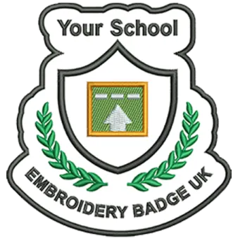 your school embroidery badge