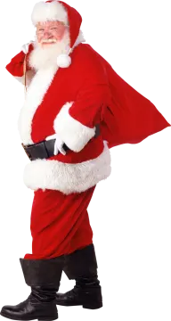 a man dressed as santa claus