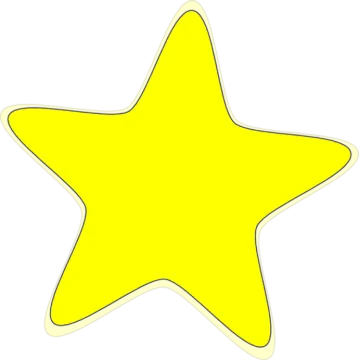 a yellow star sticker