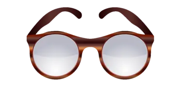a pair of glasses on a white background