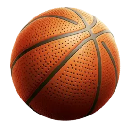 a basketball ball on a white background