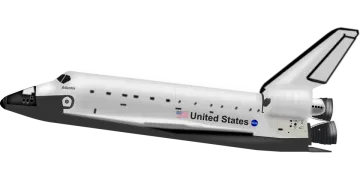 the space shuttle is shown in this image
