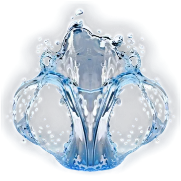 water splash on a white surface