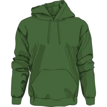 a green hoodie sweatshirt