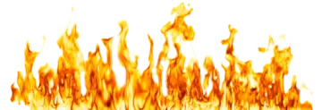 fire flames on a white background