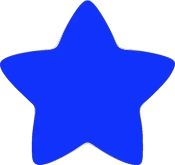 a blue star