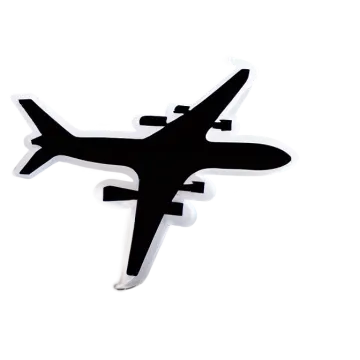 the plane is black