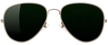 a pair of sunglasses on a white background