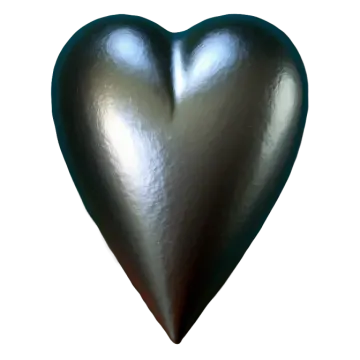a heart shaped chocolate on a white background