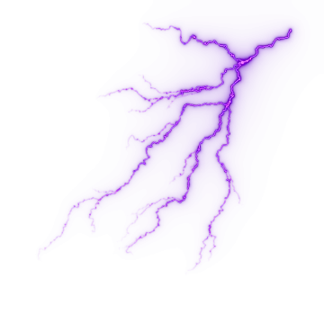 a lightning bolt on a white background