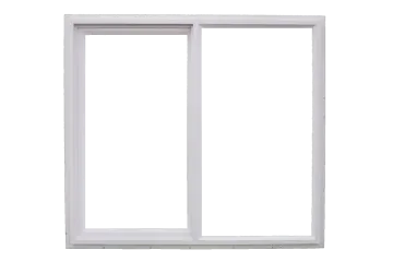 a white vinyl sliding door