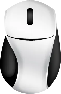 a computer mouse on a white background