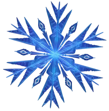 an image of a blue snowflar