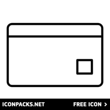 a black and white icon of a credit card