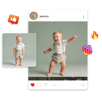 an image of a baby in a white rom