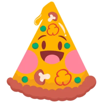 a slice of pizza with different toppings on it